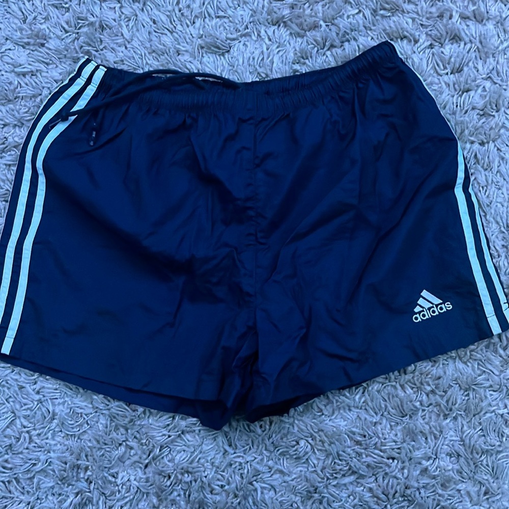 Adidas navy blue shorts, size medium